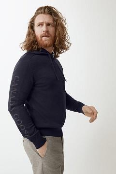 Ropa Canada Goose Hombre Outlet - Welland Sudadera Con Capucha Azul Marino RS6948251